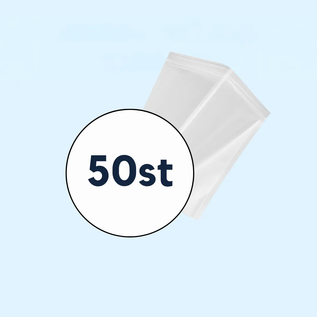 50 st vakuumpåsar för mat - (20x25cm)