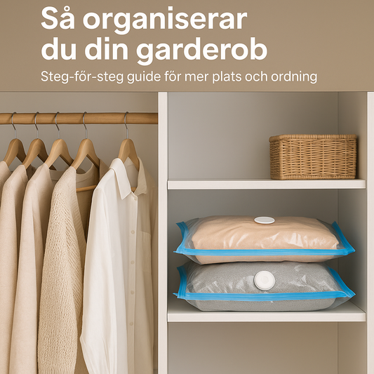 Så organiserar du din garderob – Steg-för-steg guide för mer plats och ordning