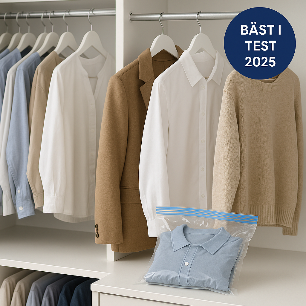 Vakuumpåsar bäst i test för kläder 2025 – Spara plats och skydda dina plagg