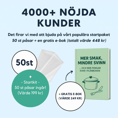Kraftfull vakuumförpackare för mat – förlänger hållbarheten upp till 10×